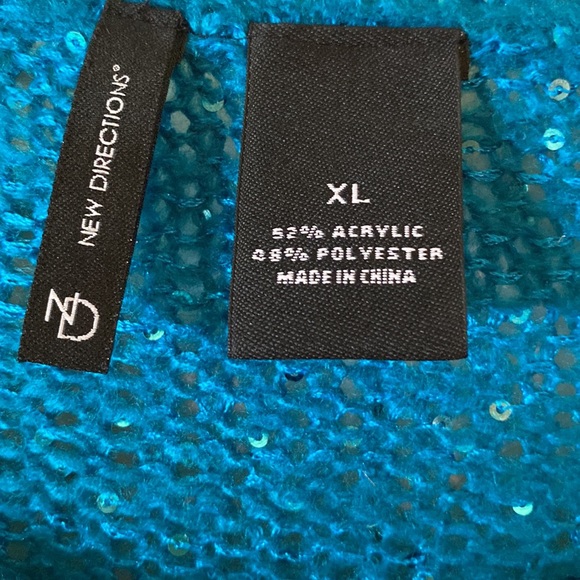 New Directions sequined sweater Size XL - Picture 3 of 3